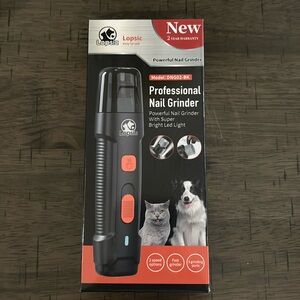 Pet nail grinder with box and parts